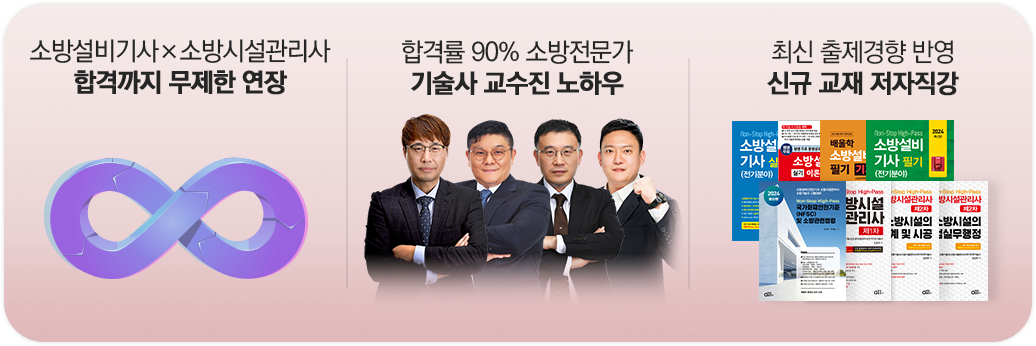 합격할 때까지 수강기간 평생 무제한 연장, 2교재 저자직강